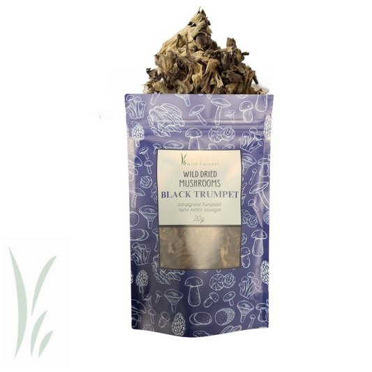 Dried Wild Black Trumpet Mushrooms / 20 g.