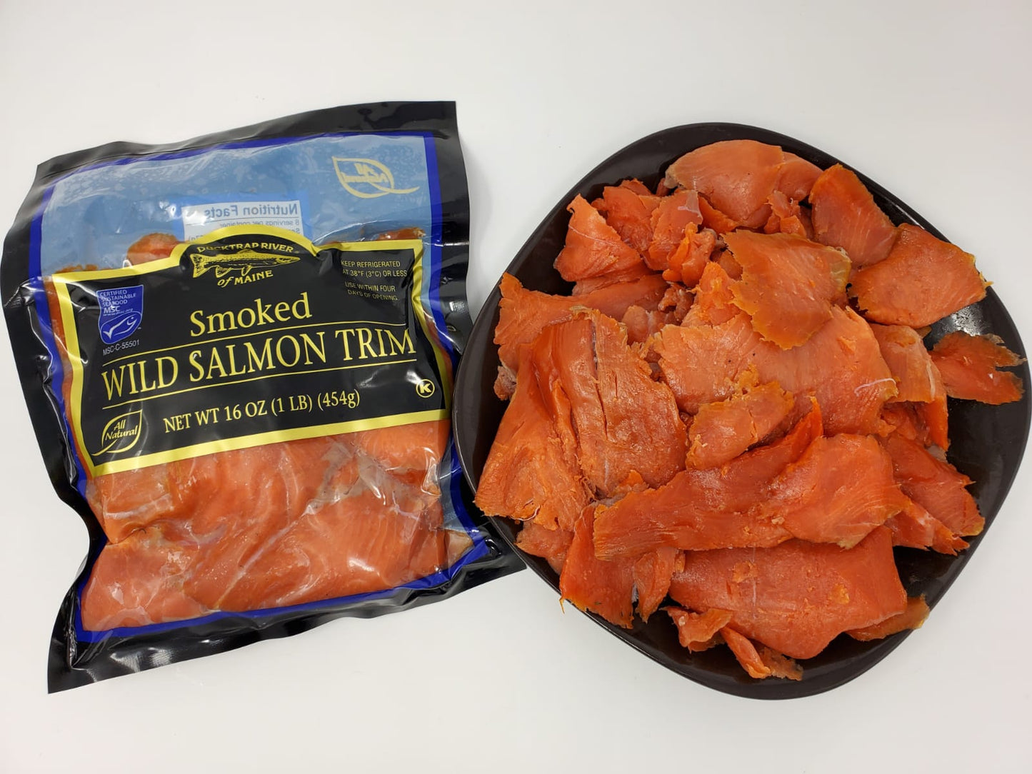 Smoked Wild Sockeye Salmon Trim / 1 lb bag