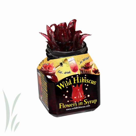 Hibiscus Flower in Hibiscus Syrup / 11 Flowers per Jar